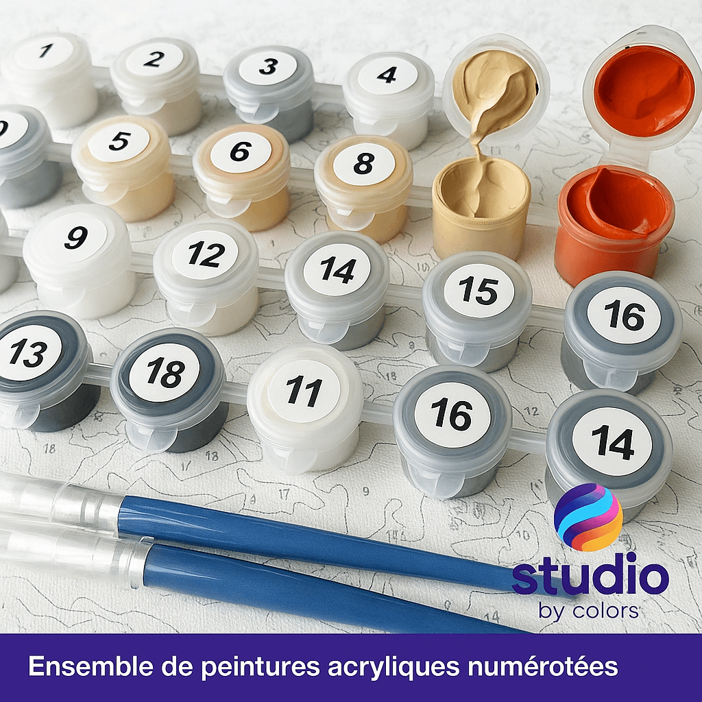 Alpes dans un été bleu - Collection Summer Layers - World Paint by Numbers™ Kits