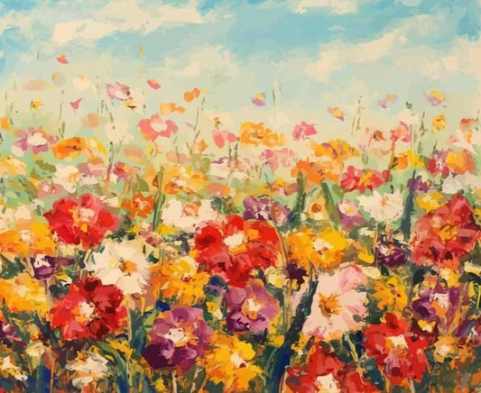 Magnifique jardin fleuri - Kits de peinture par numéros™ à faire soi-même