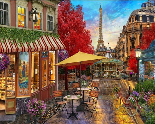 Marché de rue de Paris - Kits World Paint by Numbers™